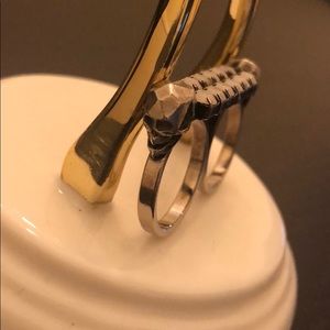 Joomi Lim Jewelry | Skull & Alabaster Double Ring